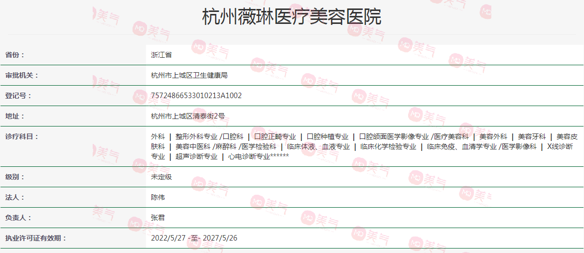 杭州薇琳医疗美容医院